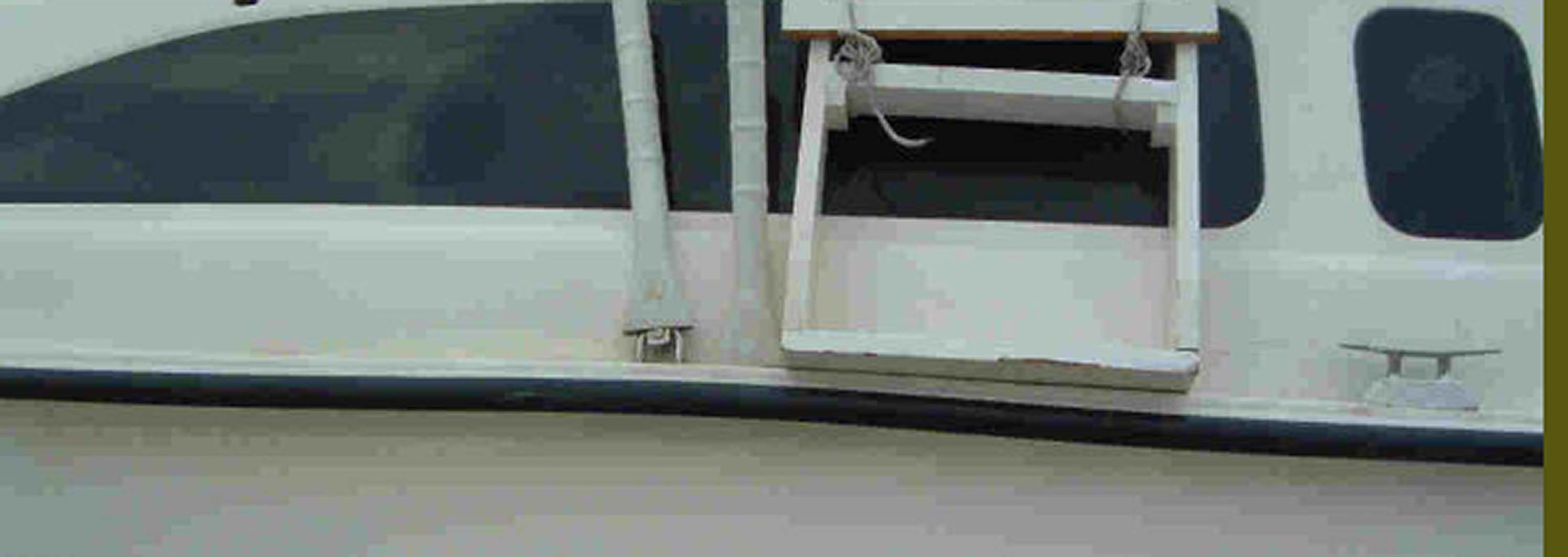 distorted deck due to rigging strains